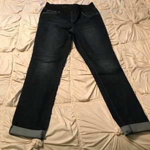 Stretch waistband jeans